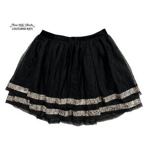 Cherokee XS (4/5) Black Sequin Tulle Skirt
